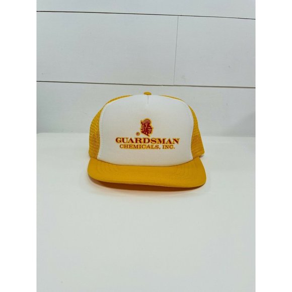 Vintage Trucker Hat Cap Guardsman Chemical Snapback Mesh Hat - Picture 7 of 12